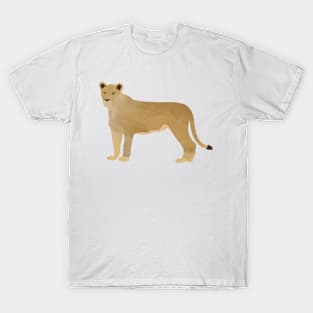 Standing Lioness Watercolor T-Shirt